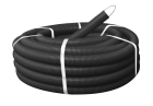 Труба гофрированная ПНД с протяжкой легкая черная