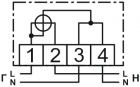 Матрица NP 71E.1-3-1 Счётчик электроэнергии однофазный прямого включения 80 А (SFSK)