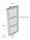 Светодиодный консольный светильник Uniled S 80-160 W-S