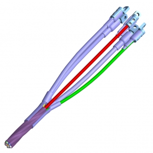 Муфты соединительные для 5 жил. кабеля с пластмассовой изоляцией в металлической оболочке или броне до 1 кВ 5ПСтБ/ПСтБ-В